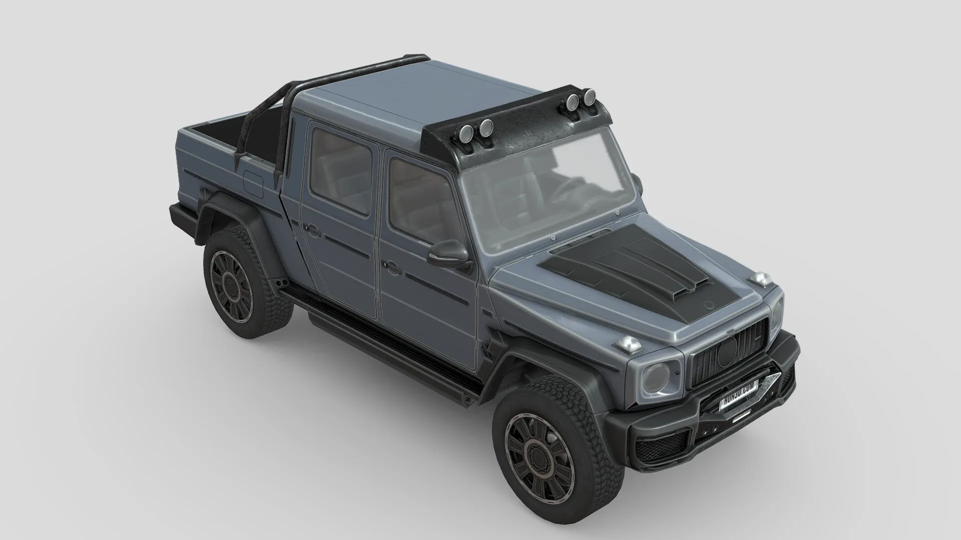 3D Low Poly Car - Brabus 800 XLP