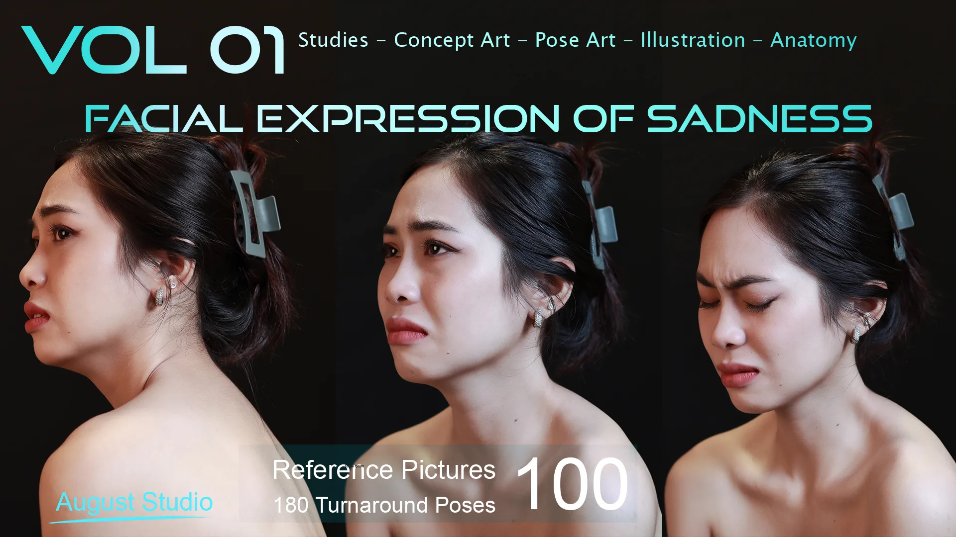 Facial Expression of Sadness - Vol 01 - Reference Pictures