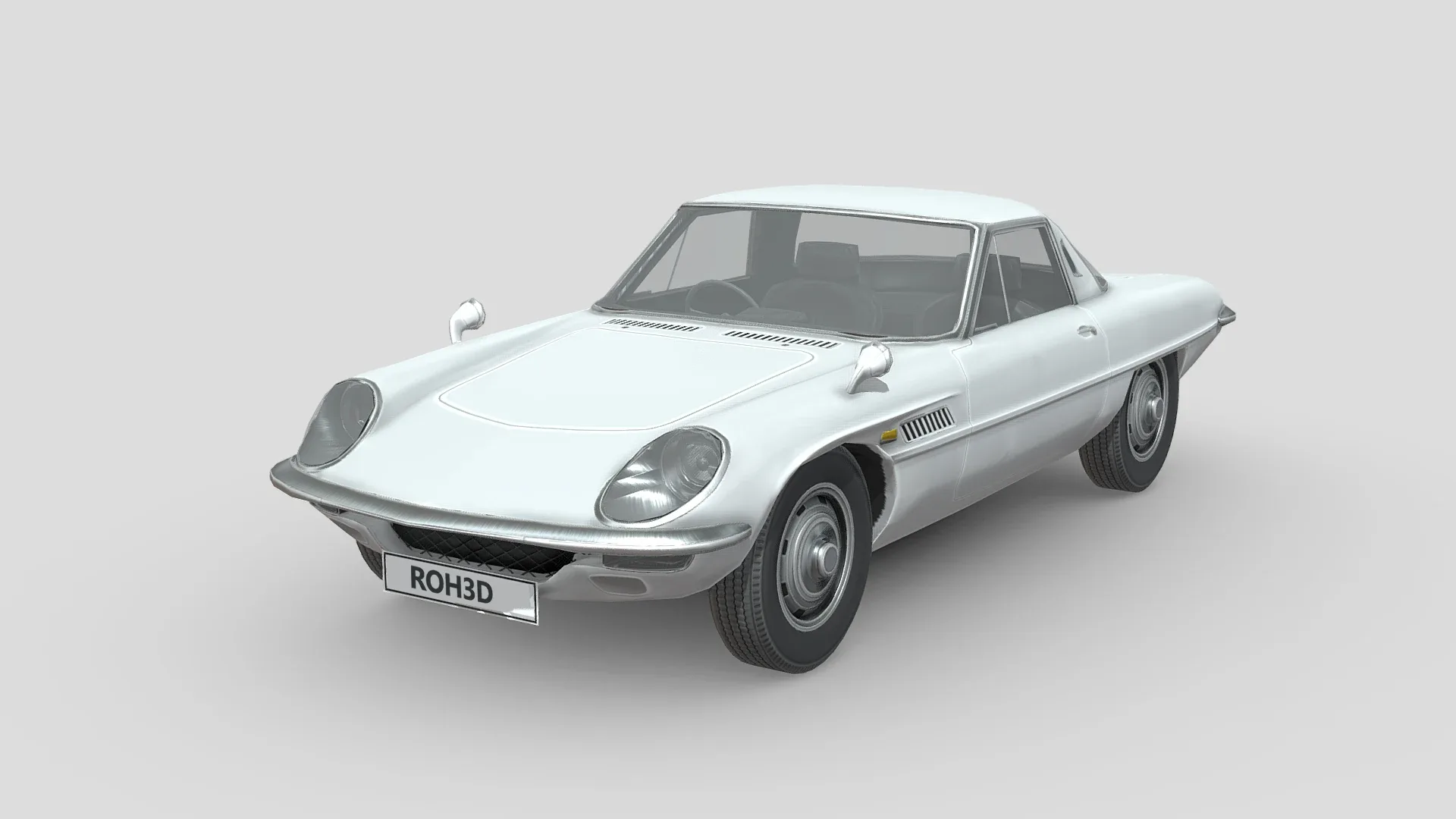 Low Poly Car - Mazda Cosmo 1967