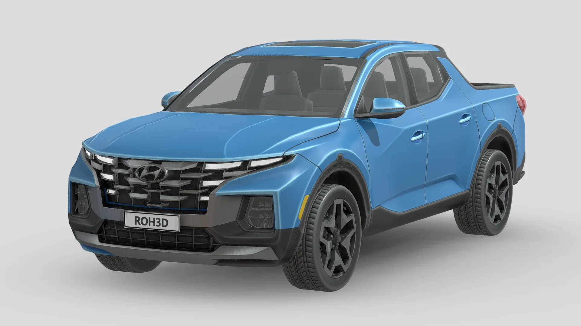 Low Poly Car - Hyundai Santa Cruz 2022