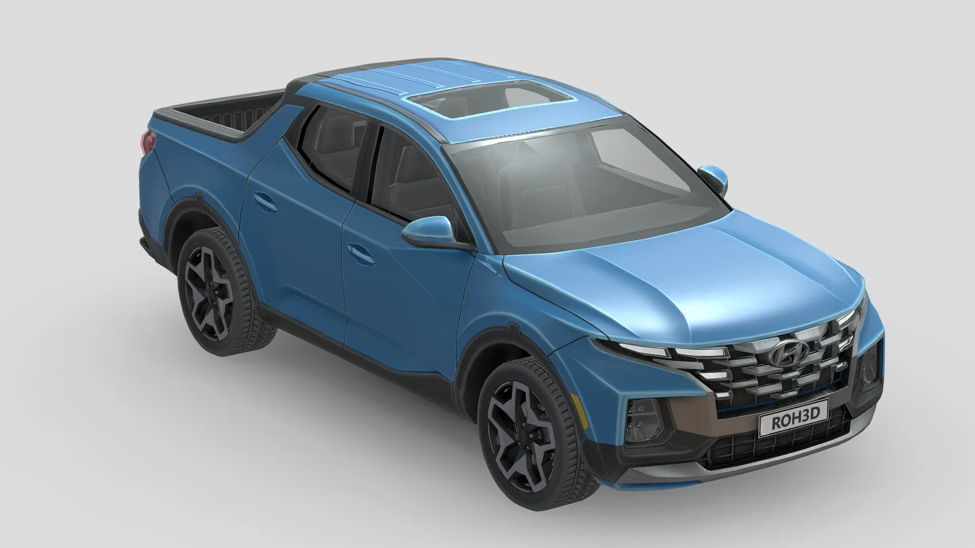 Low Poly Car - Hyundai Santa Cruz 2022