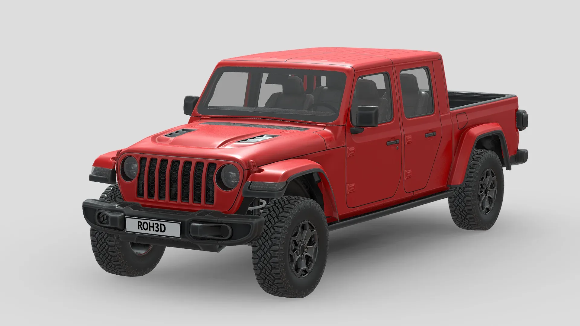 Low Poly Car - Jeep Gladiator Rubicon 2020