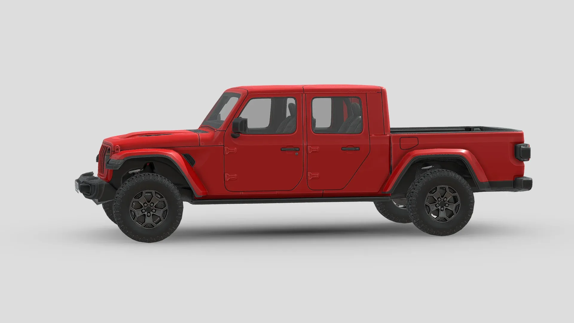 Low Poly Car - Jeep Gladiator Rubicon 2020