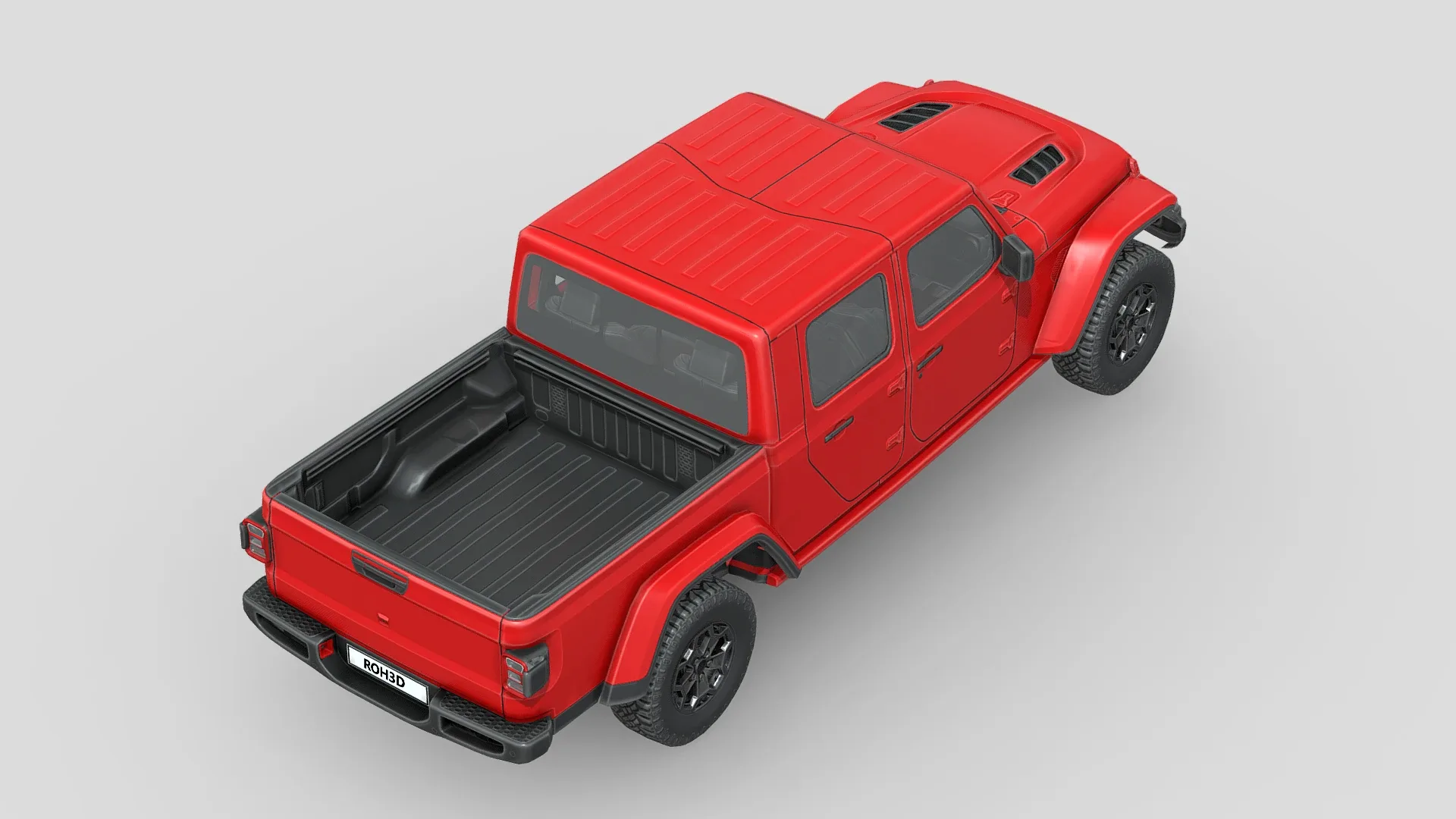 Low Poly Car - Jeep Gladiator Rubicon 2020