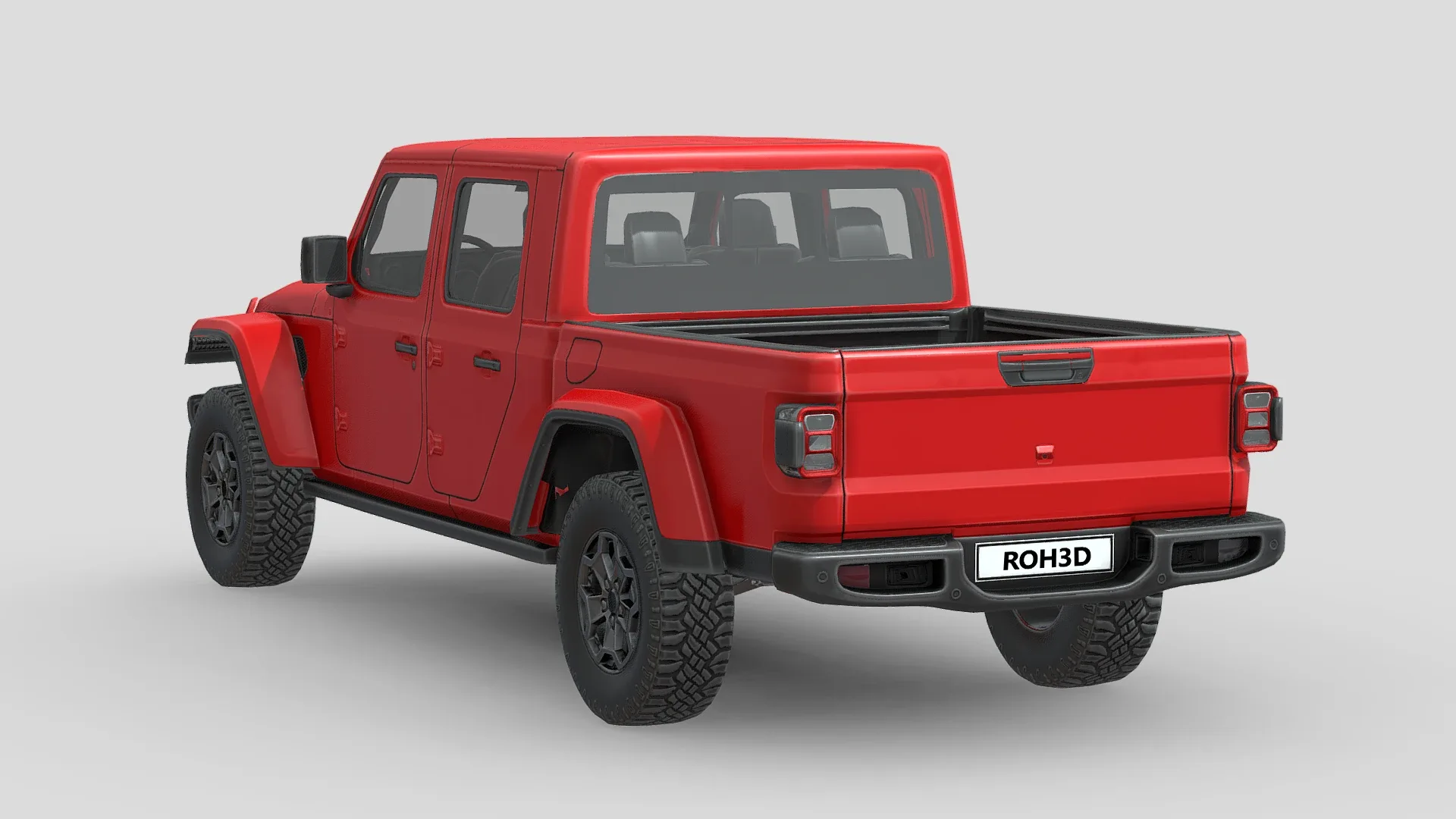 Low Poly Car - Jeep Gladiator Rubicon 2020