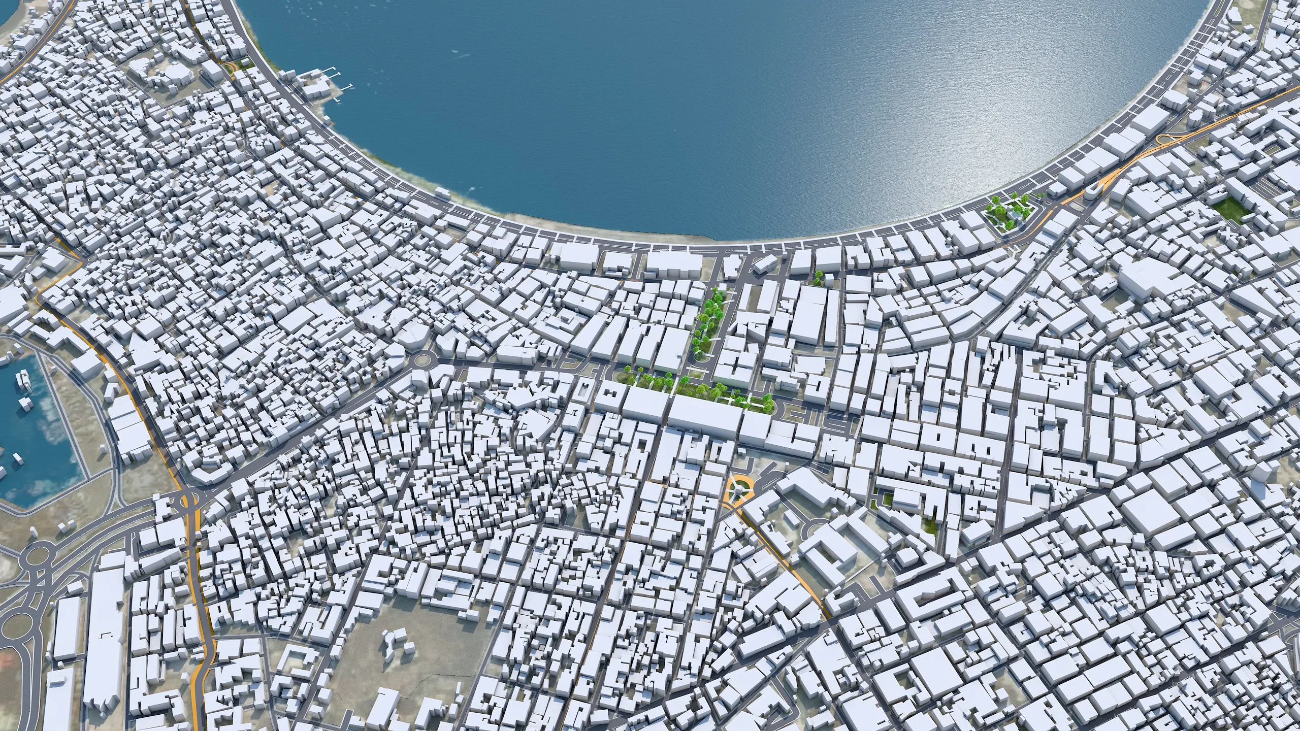 Alexandria city Egypt 3d model 60km