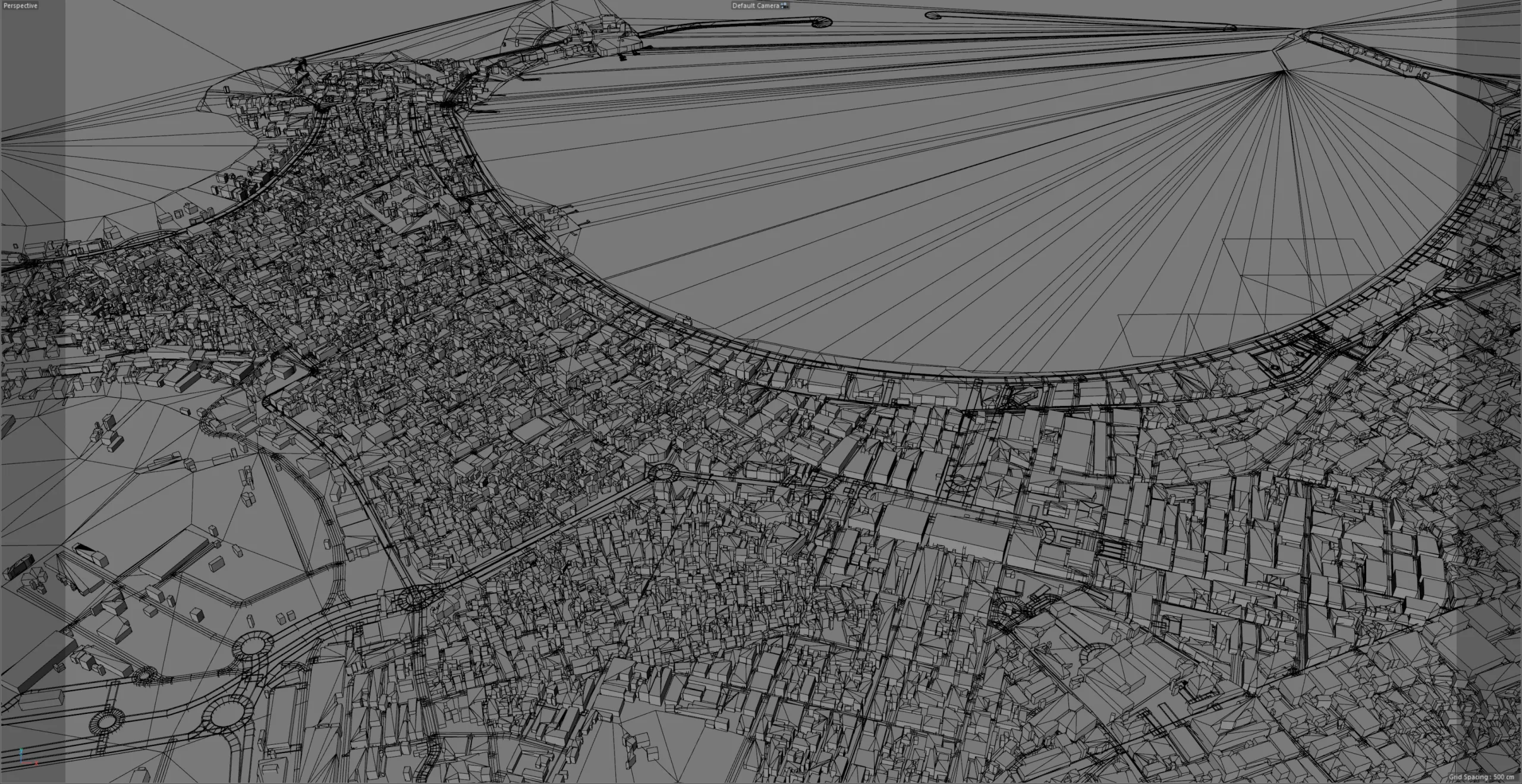 Alexandria city Egypt 3d model 60km