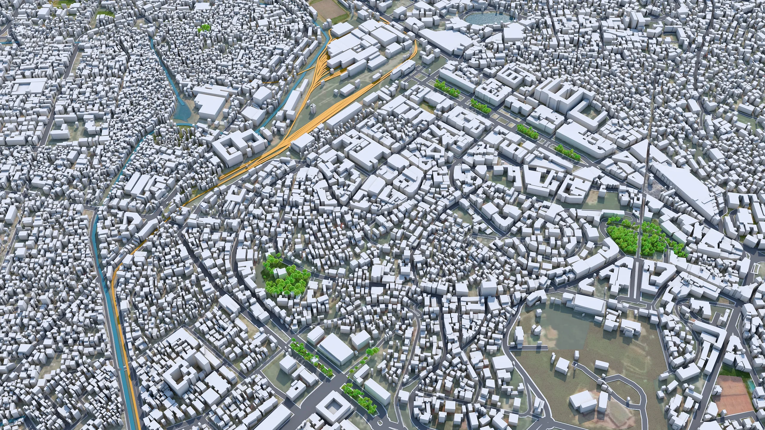 Antananarivo city Madagascar 3d model 35km