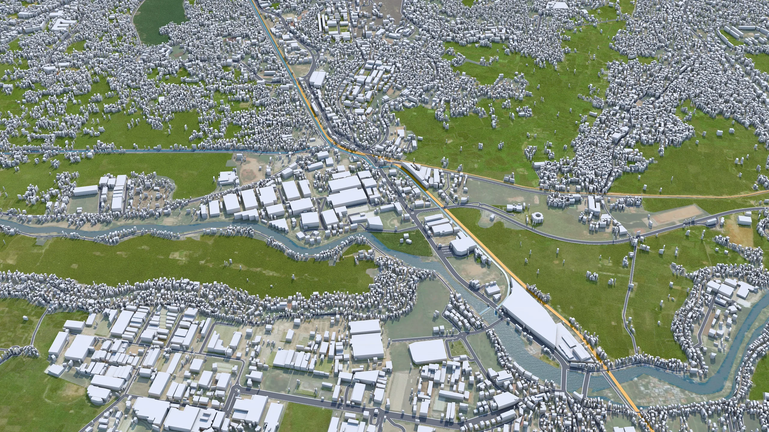 Antananarivo city Madagascar 3d model 35km