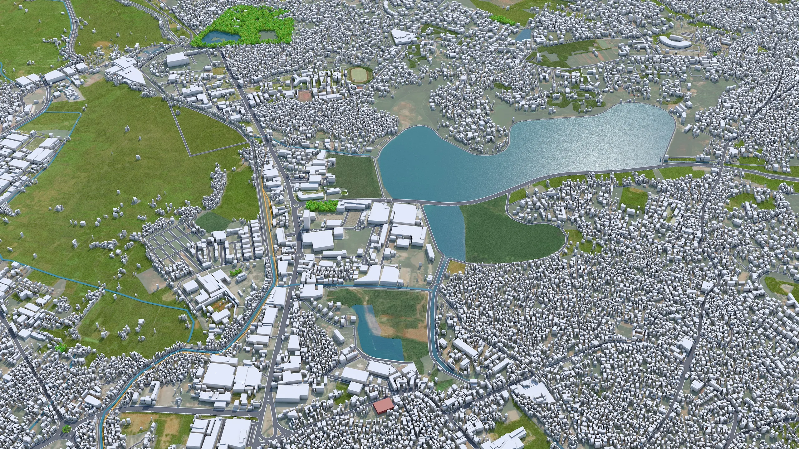 Antananarivo city Madagascar 3d model 35km