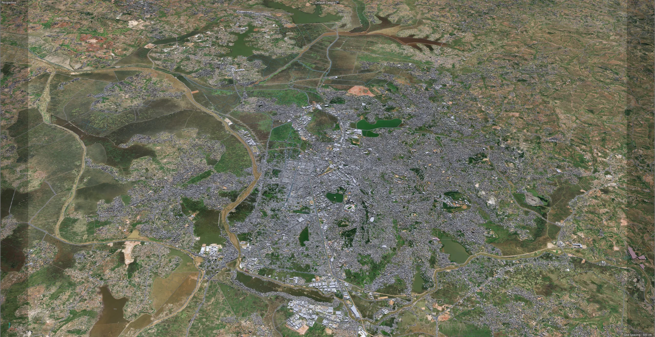 Antananarivo city Madagascar 3d model 35km