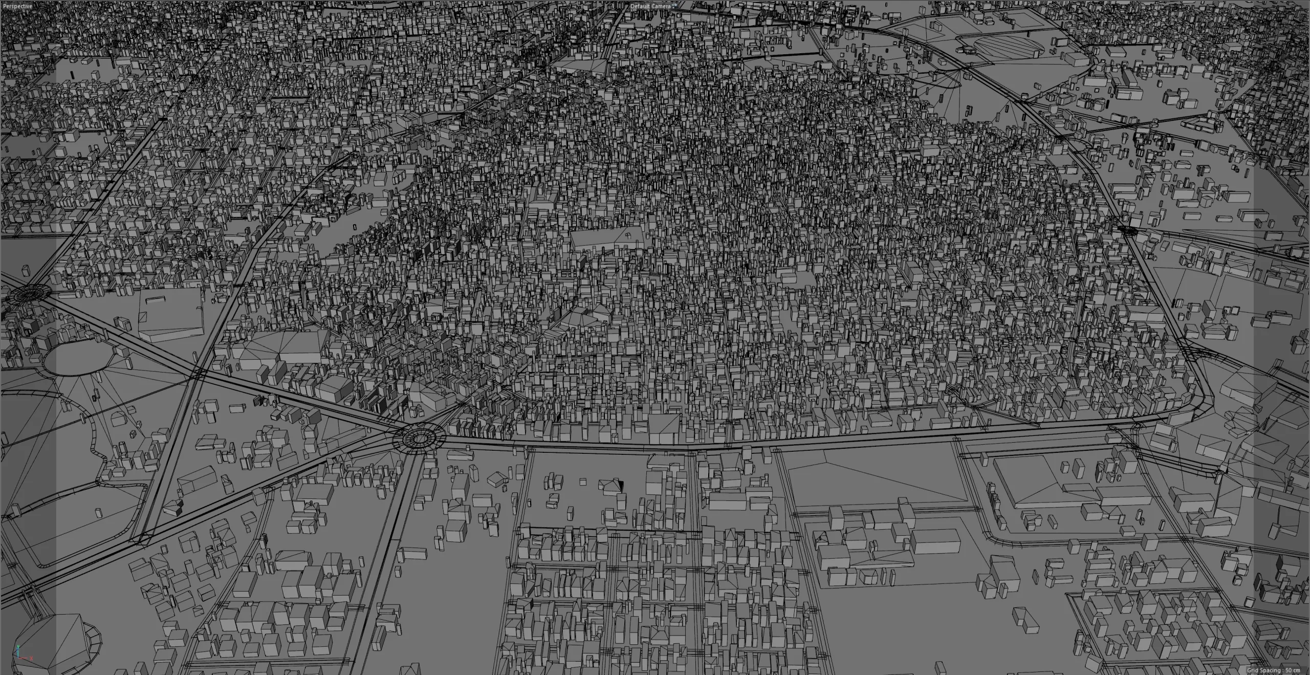 Bahawalpur city Pakistan 3d model 25km