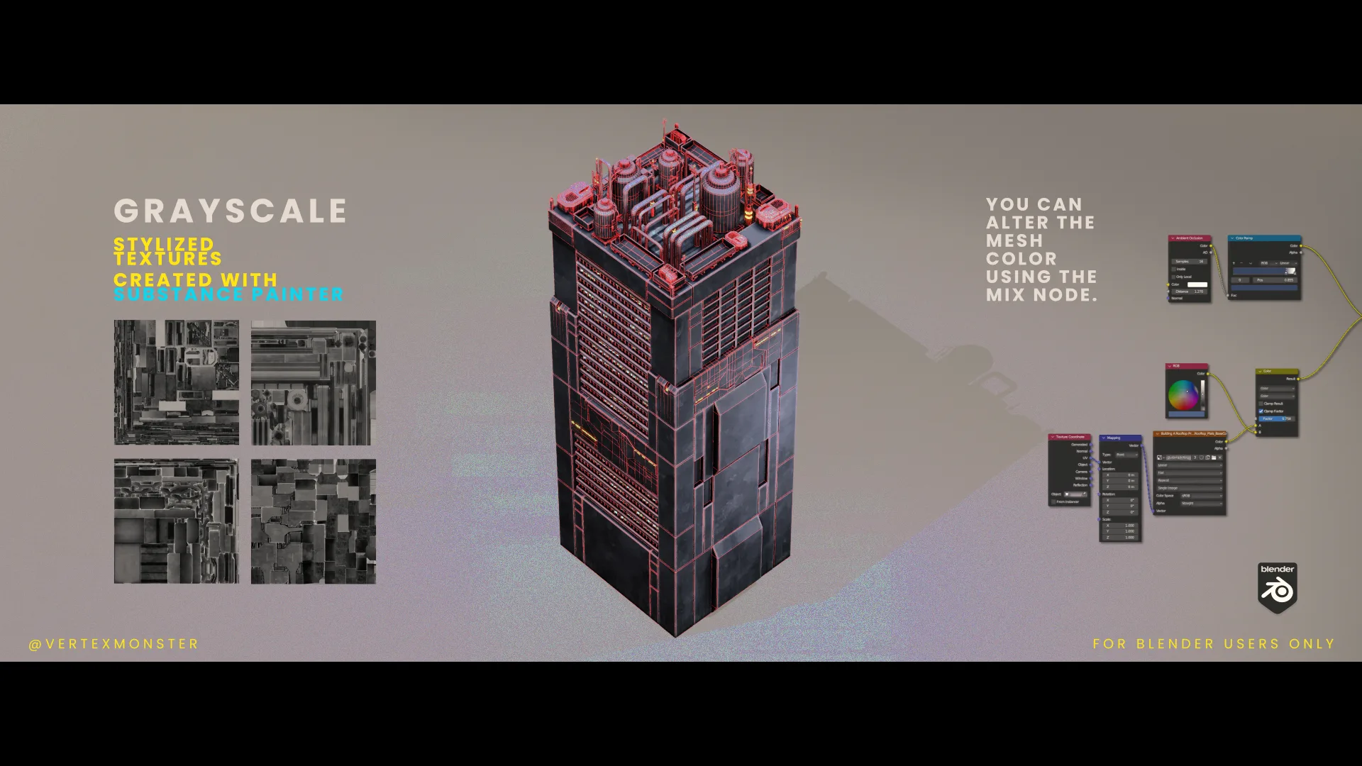 Sci-Fi Anime Building 01