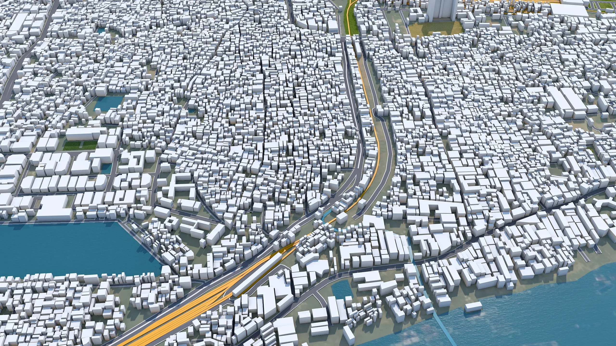 Chittagong city Bangladesh 3d model 30km