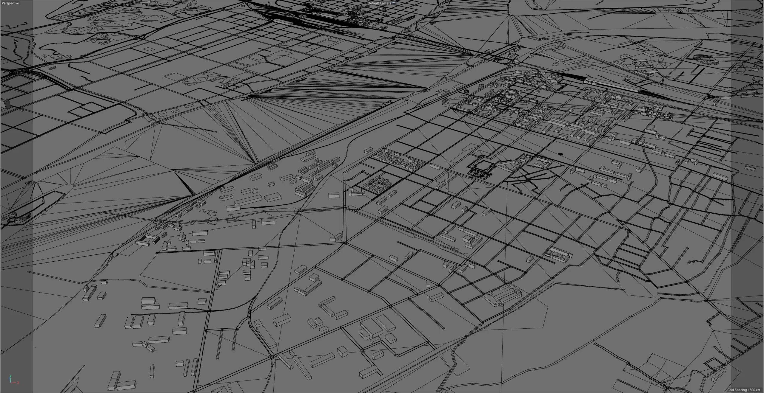 Dandong city Liaoning China 3d model 35km