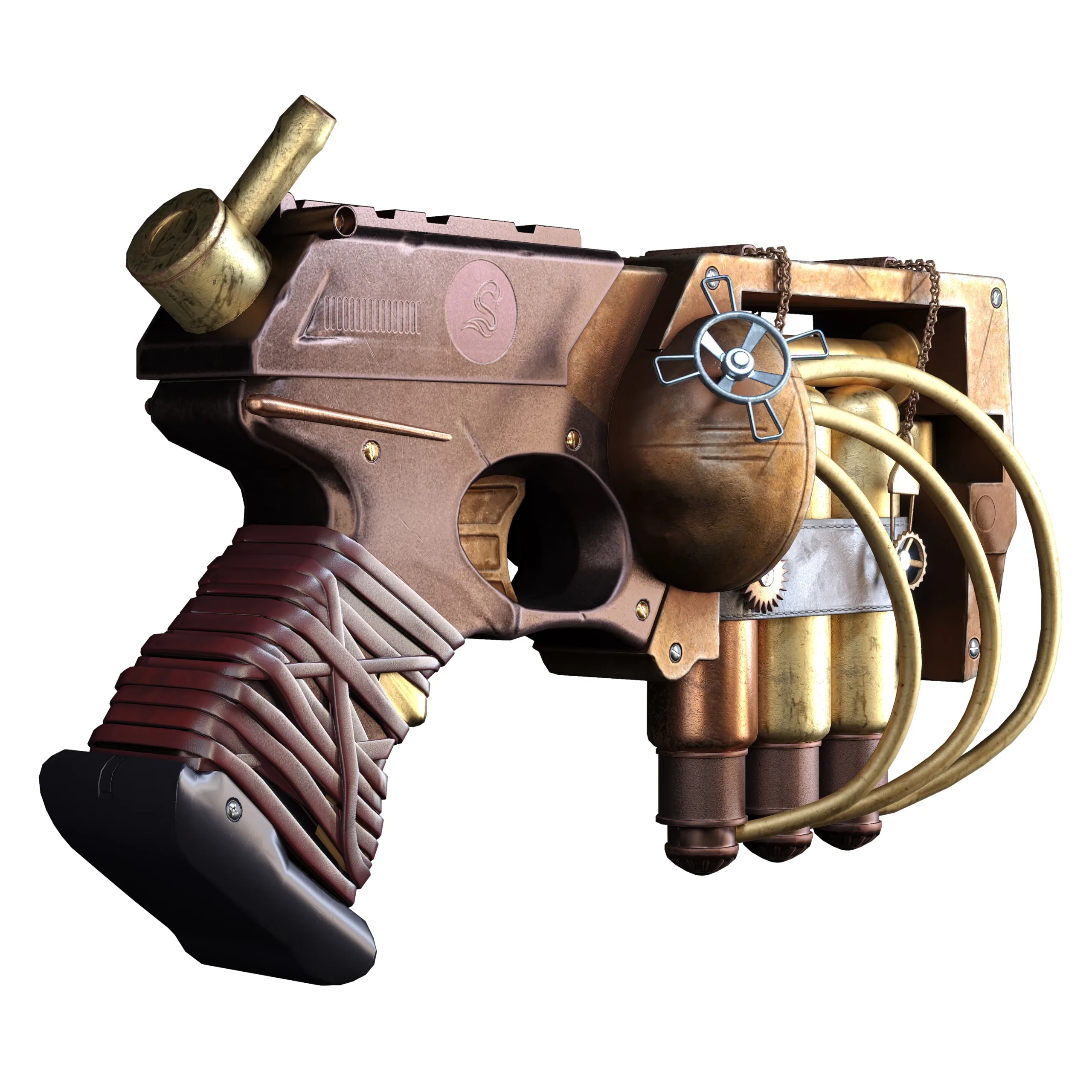 Steampunk Gun Tutorial with subtitle