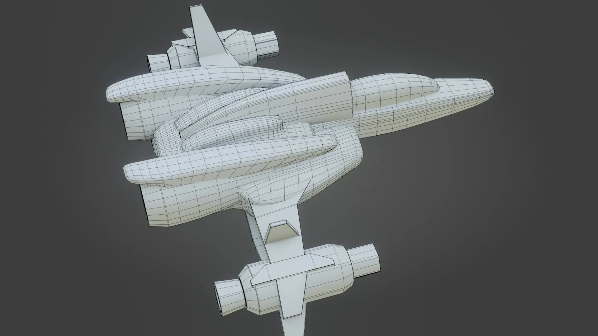 Sci-Fi Fighter Jet - Low Poly - Game Ready - PBR