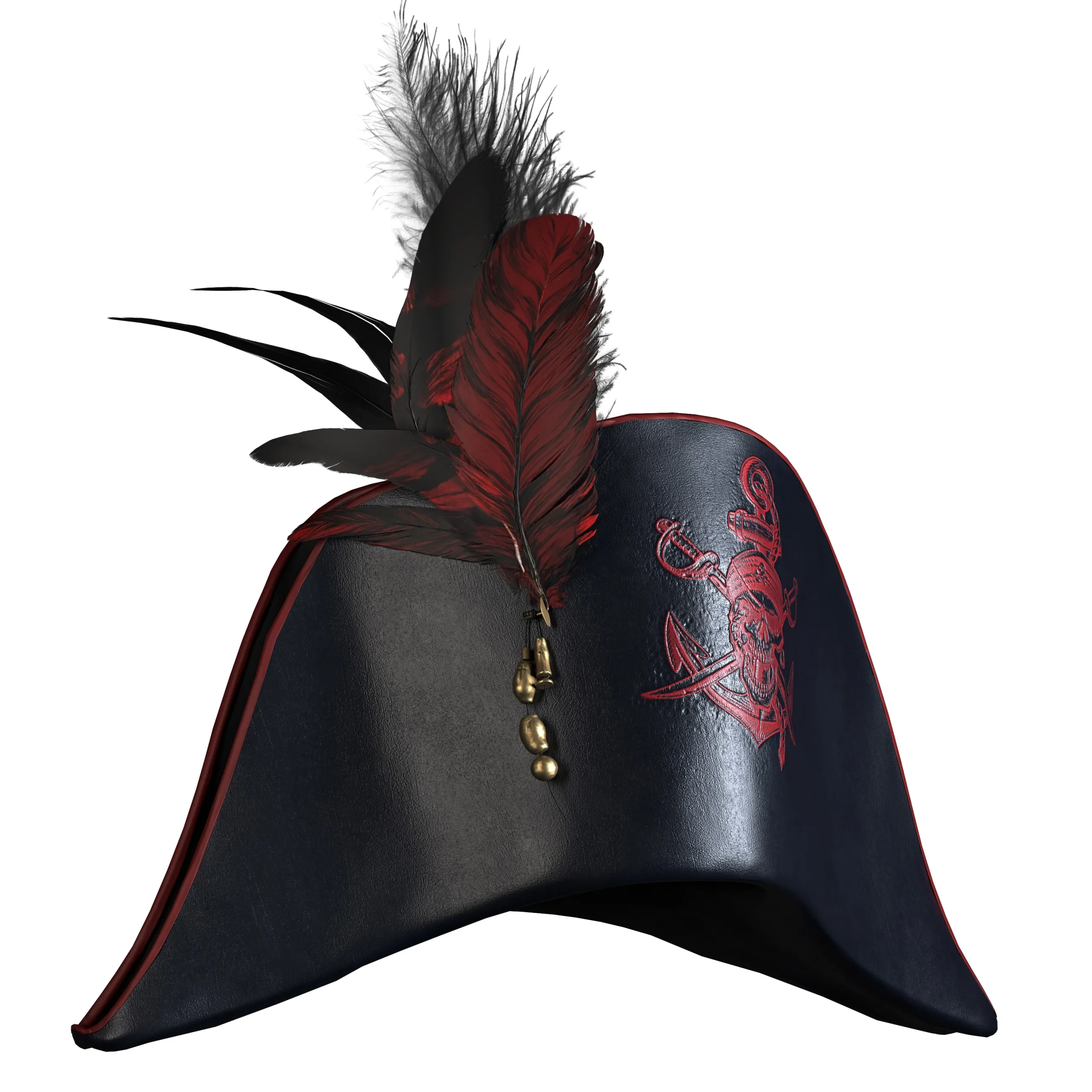 Pirate Hat 3 ( Game Asset , 3 Material Set )