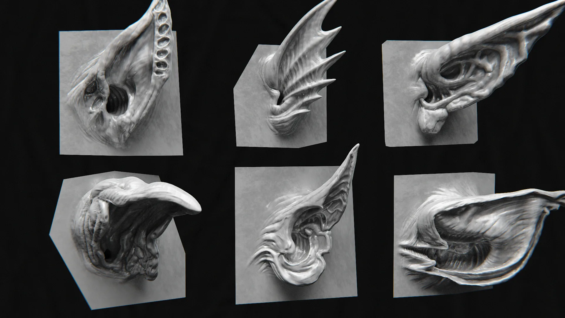 44 Ears - High Detailed Ears For Creatures - VDM Zbursh, Blender +BONUS