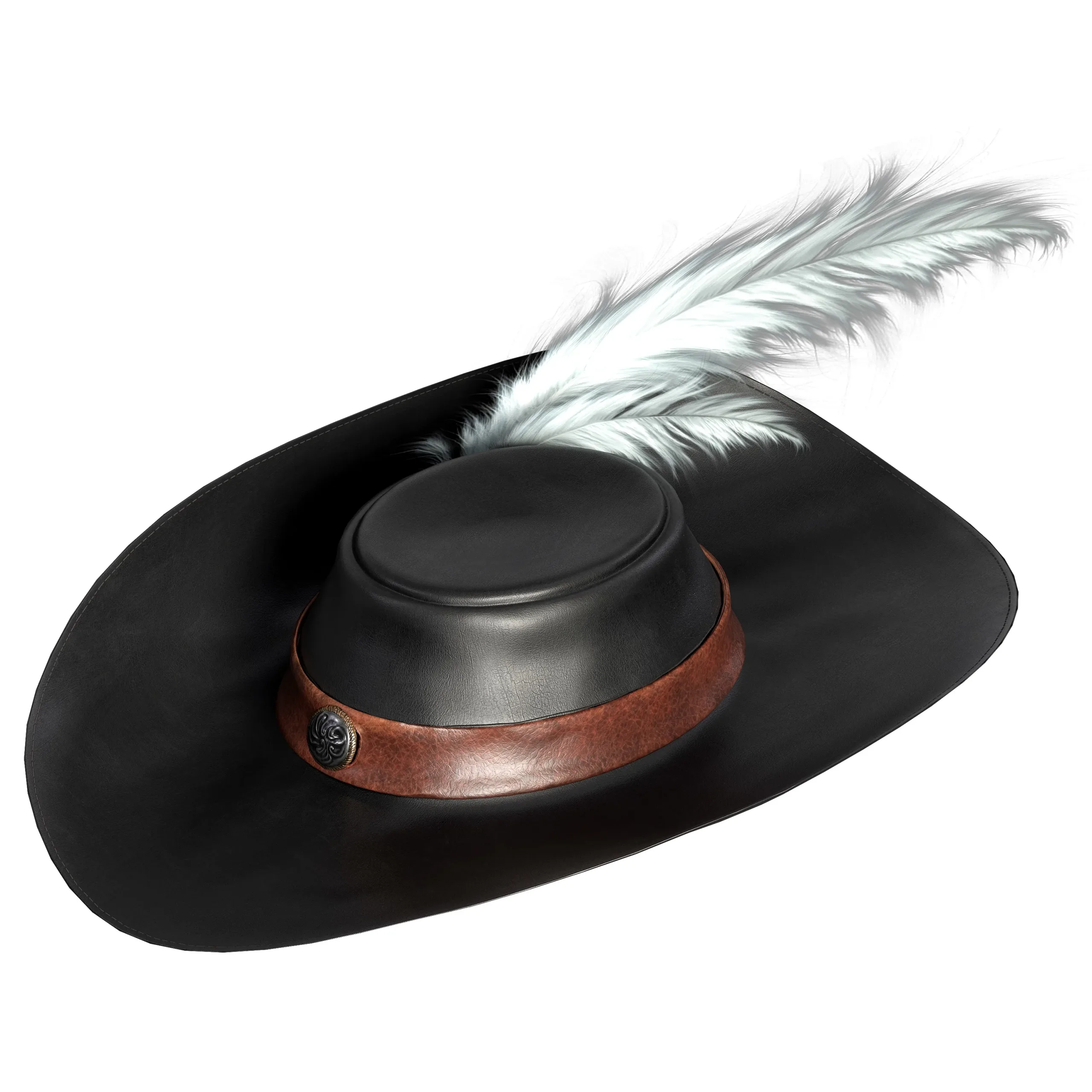 Pirate Hat 4 ( Game Asset , 3 Material Set )