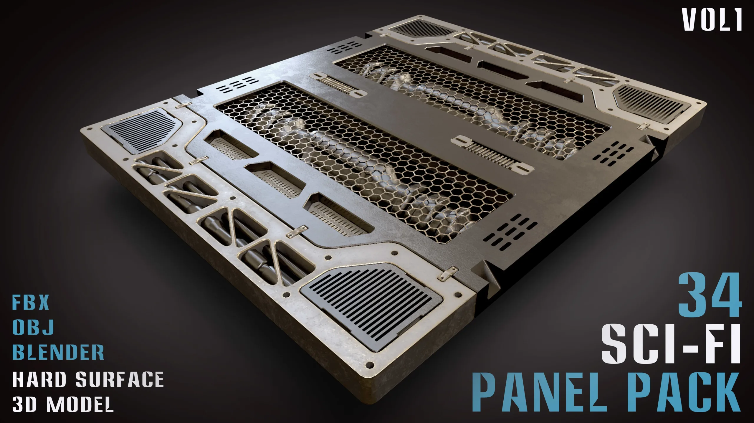 34 Sci-Fi panel pack - vol1