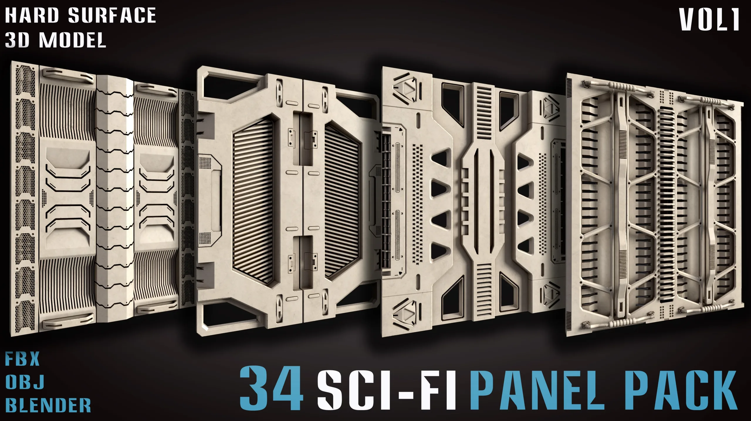 34 Sci-Fi panel pack - vol1