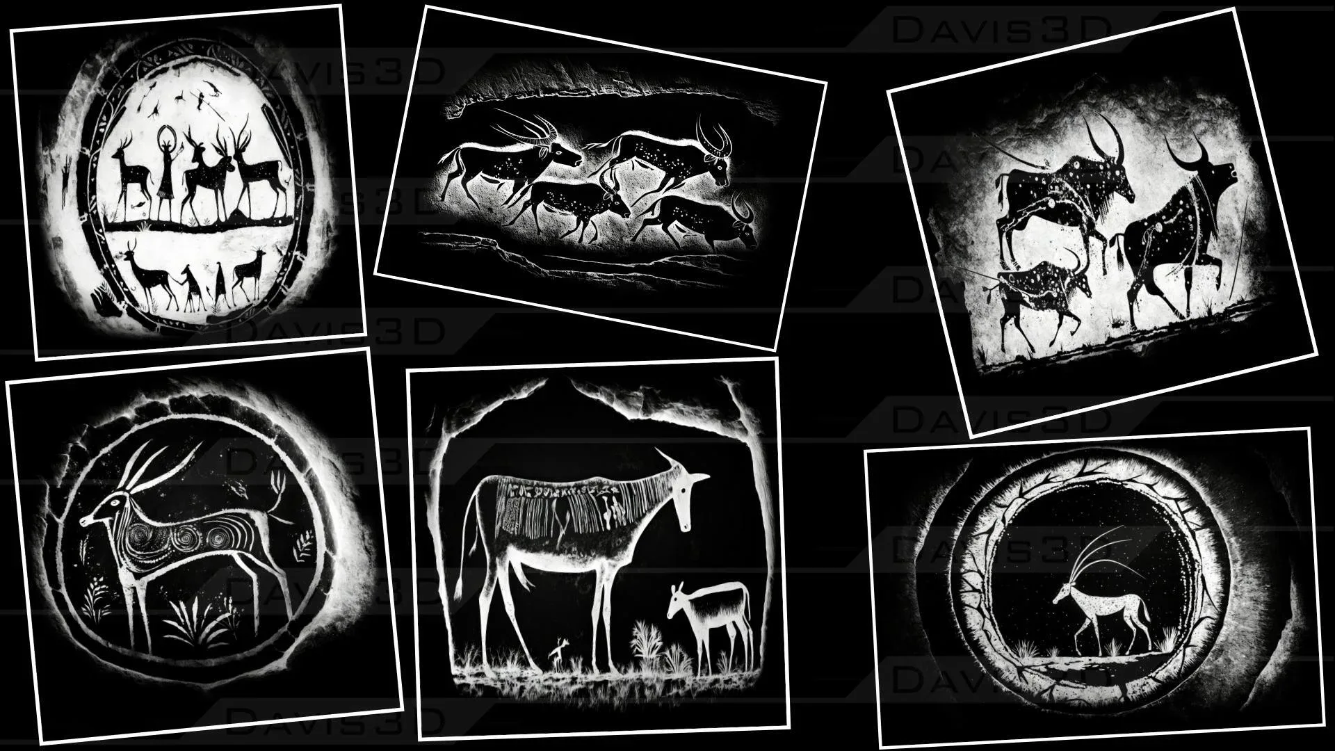 Cave Paintings / Drawings Mega Pack - with Unreal Support