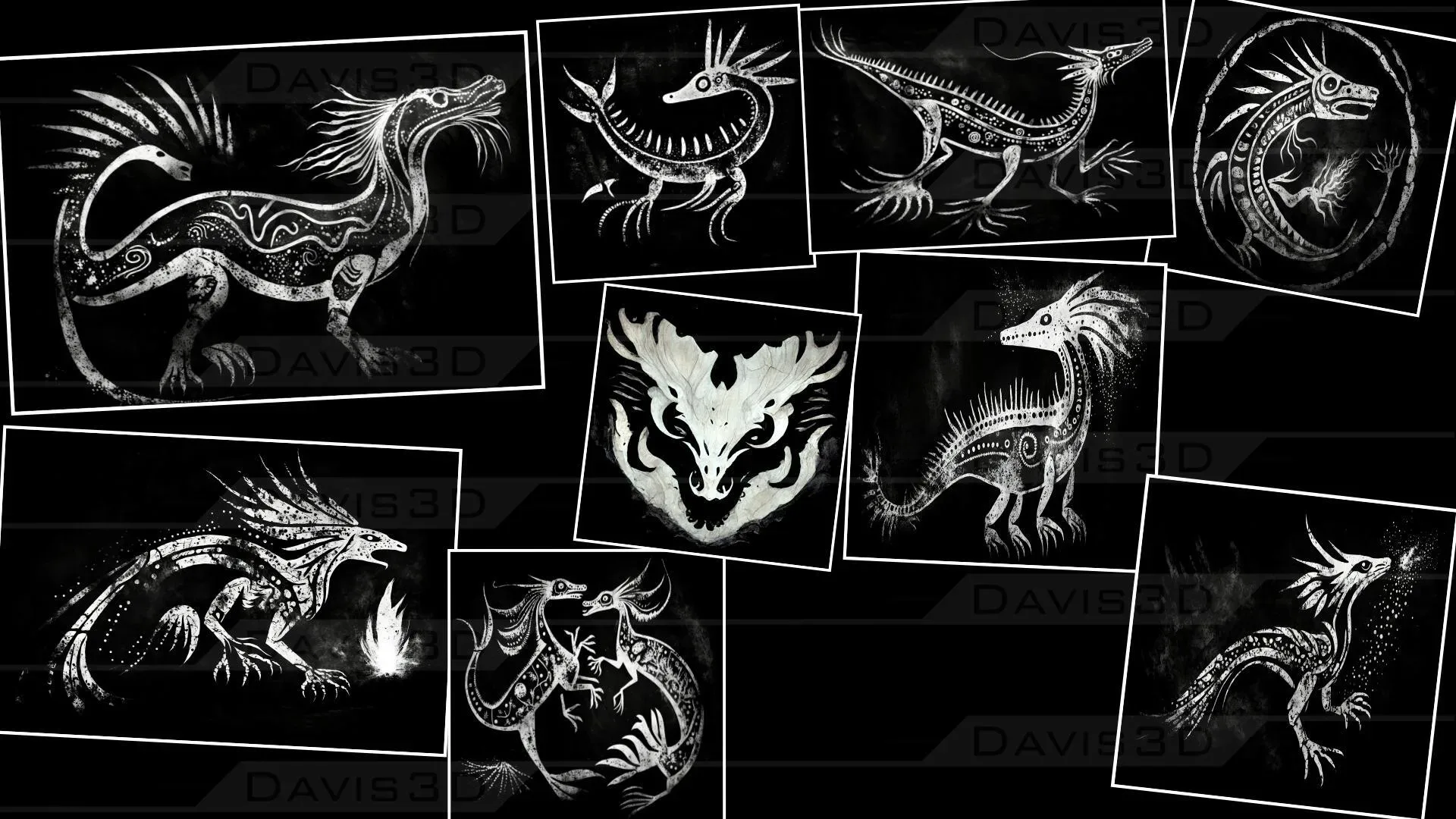 Cave Paintings / Drawings Mega Pack - with Unreal Support