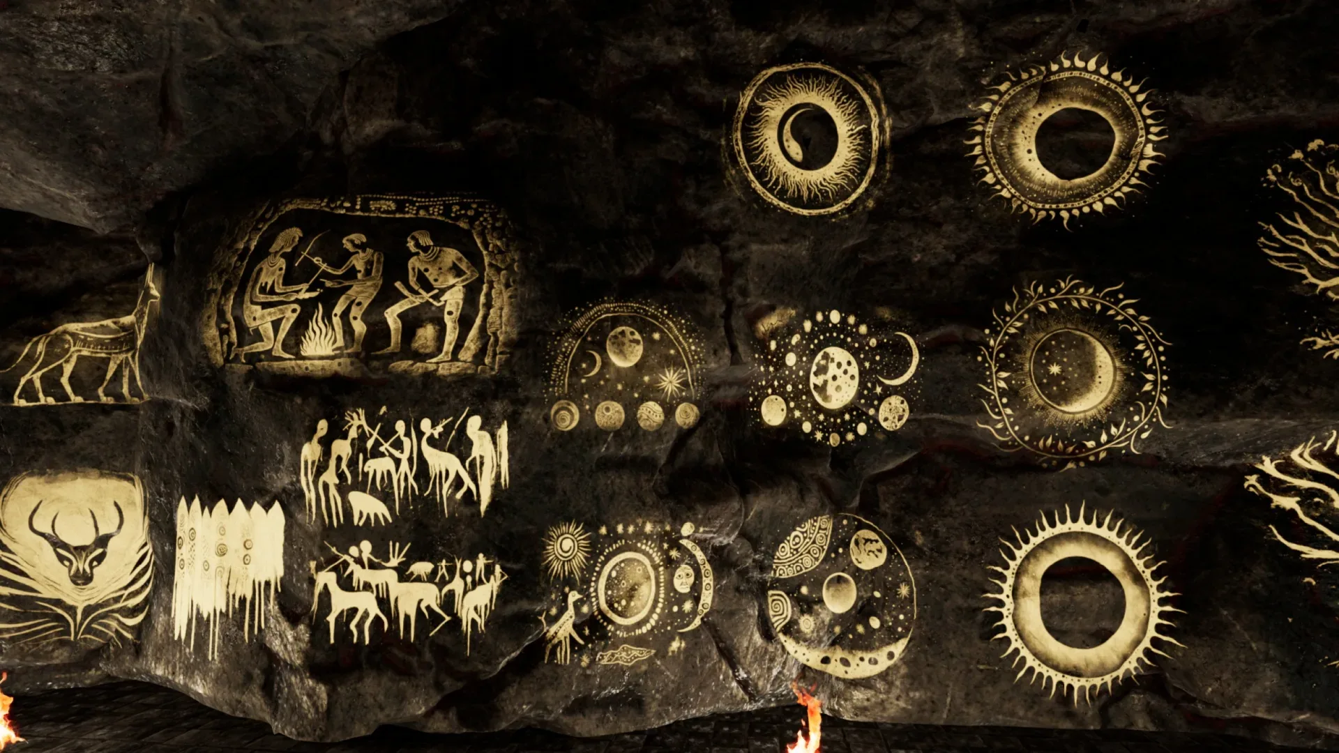 Cave Paintings / Drawings Mega Pack - with Unreal Support