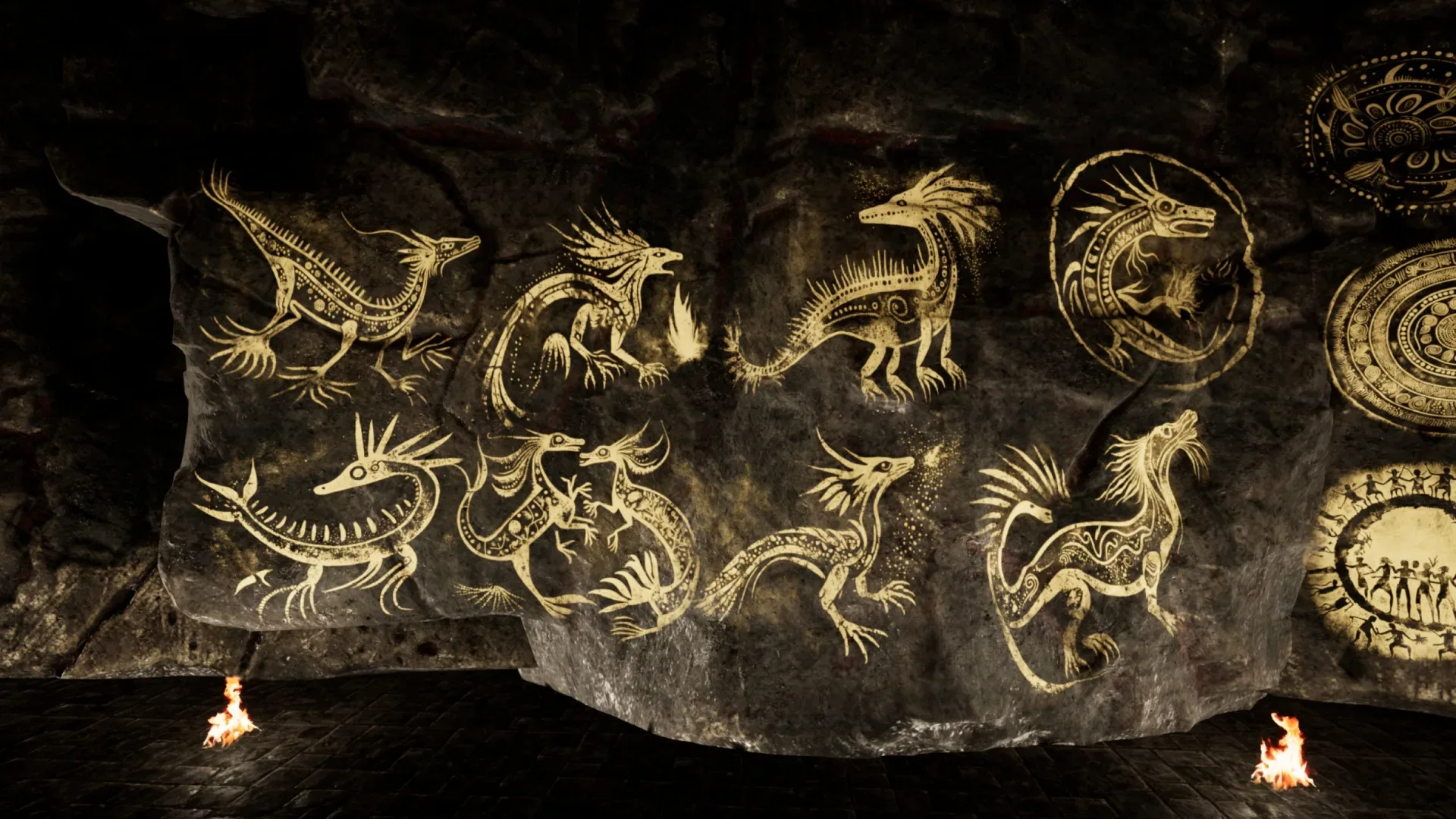 Cave Paintings / Drawings Mega Pack - with Unreal Support