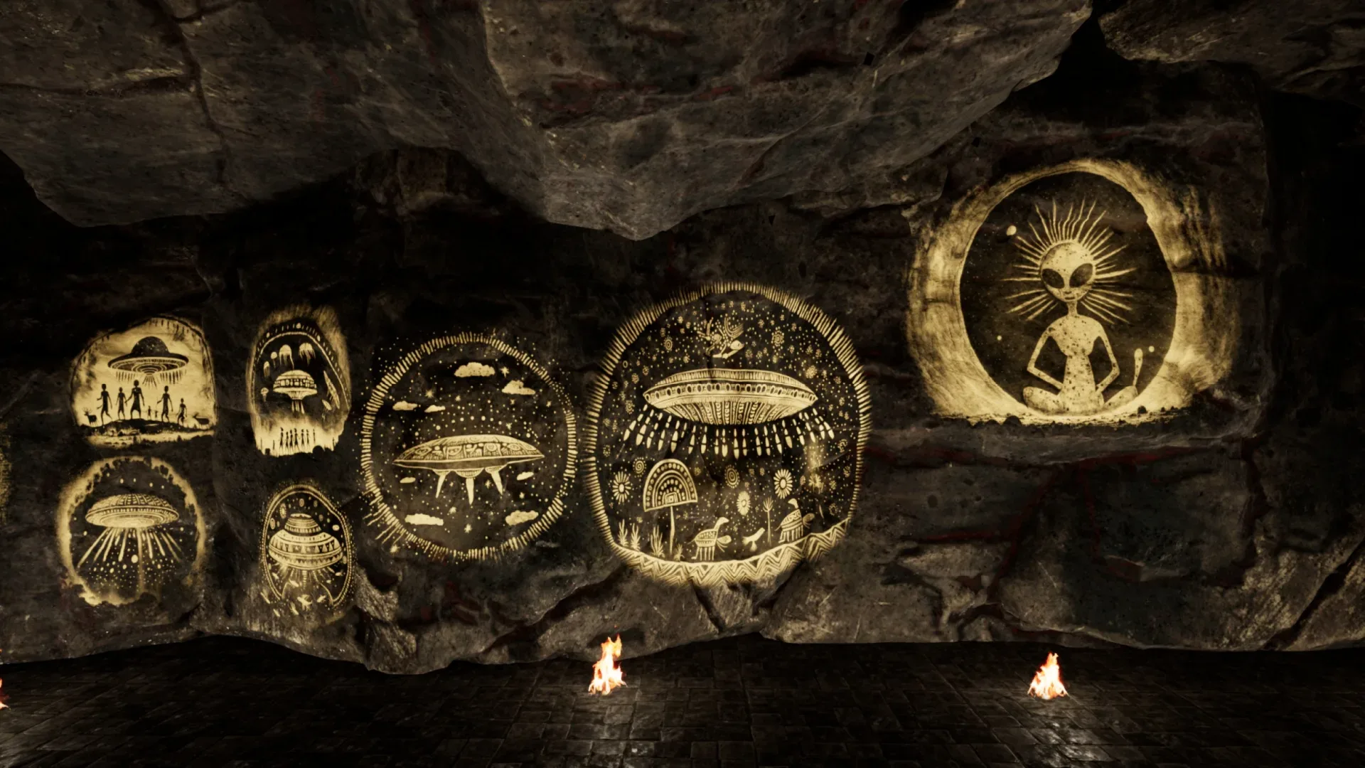 Cave Paintings / Drawings Mega Pack - with Unreal Support