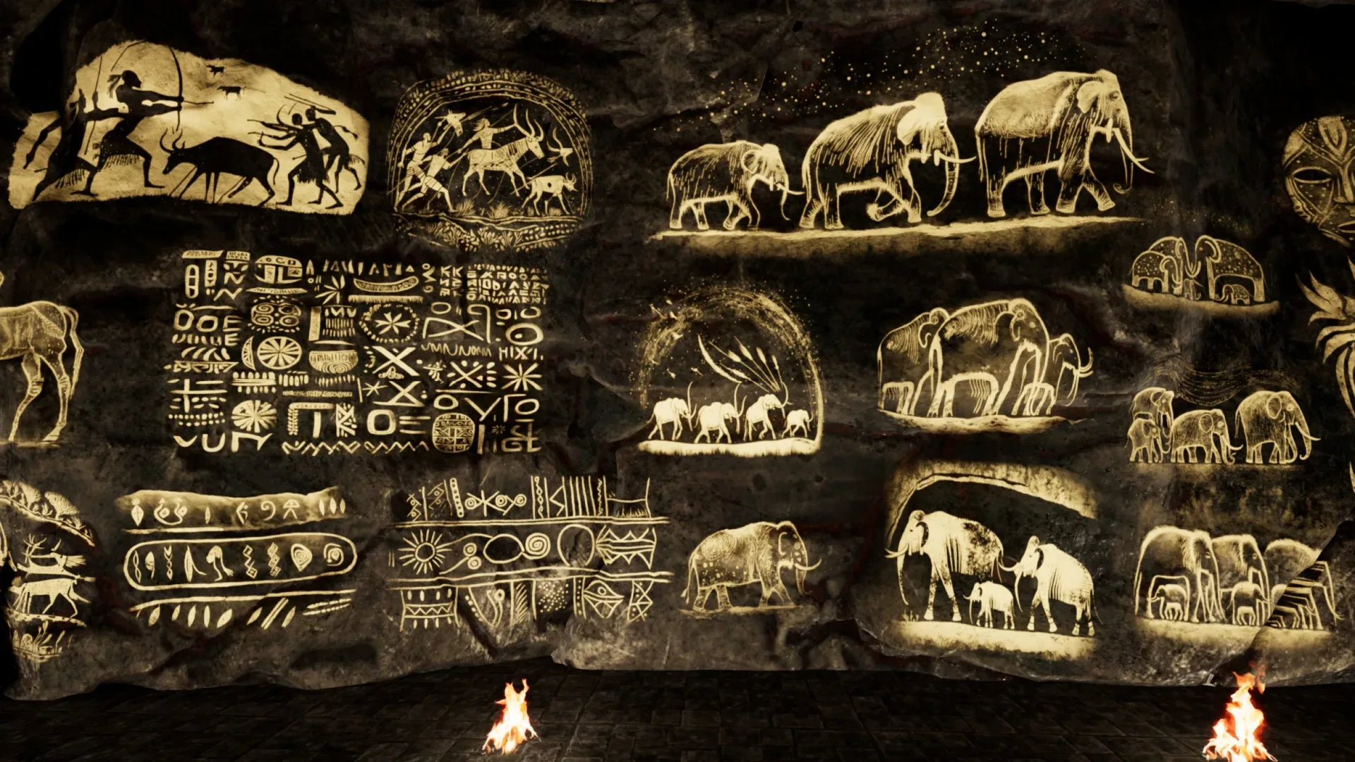 Cave Paintings / Drawings Mega Pack - with Unreal Support