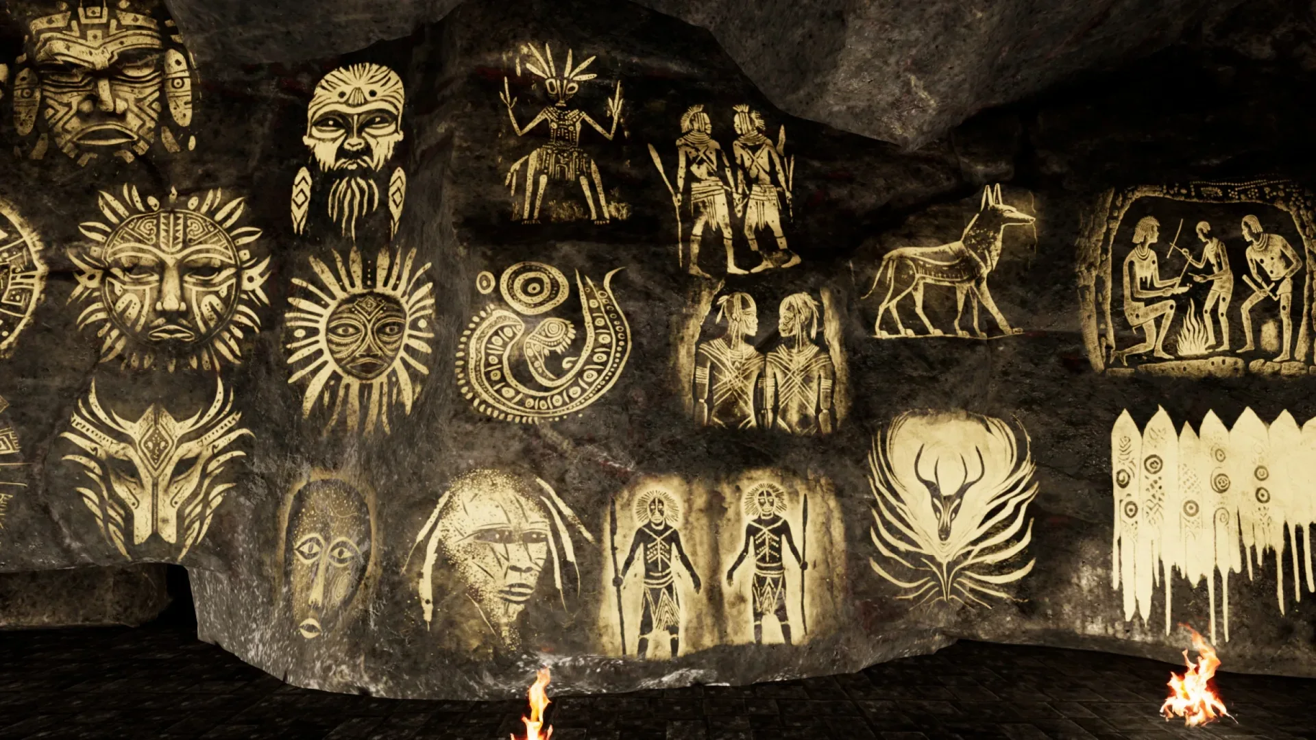 Cave Paintings / Drawings Mega Pack - with Unreal Support