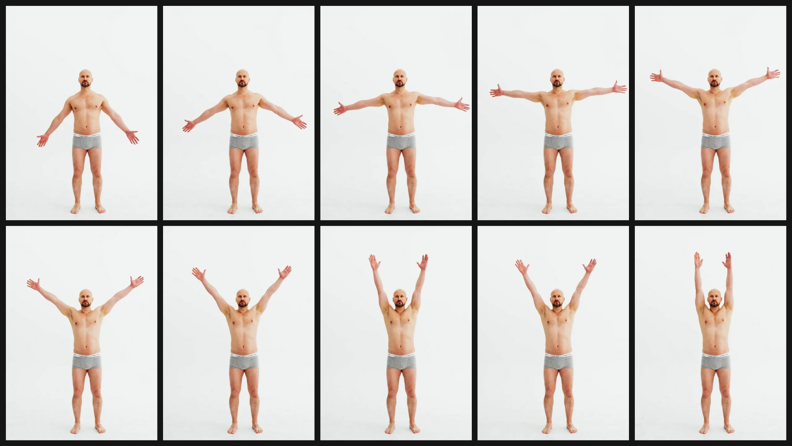 600+ Male Body in Motion - Reference Photos (Sequential Movement)