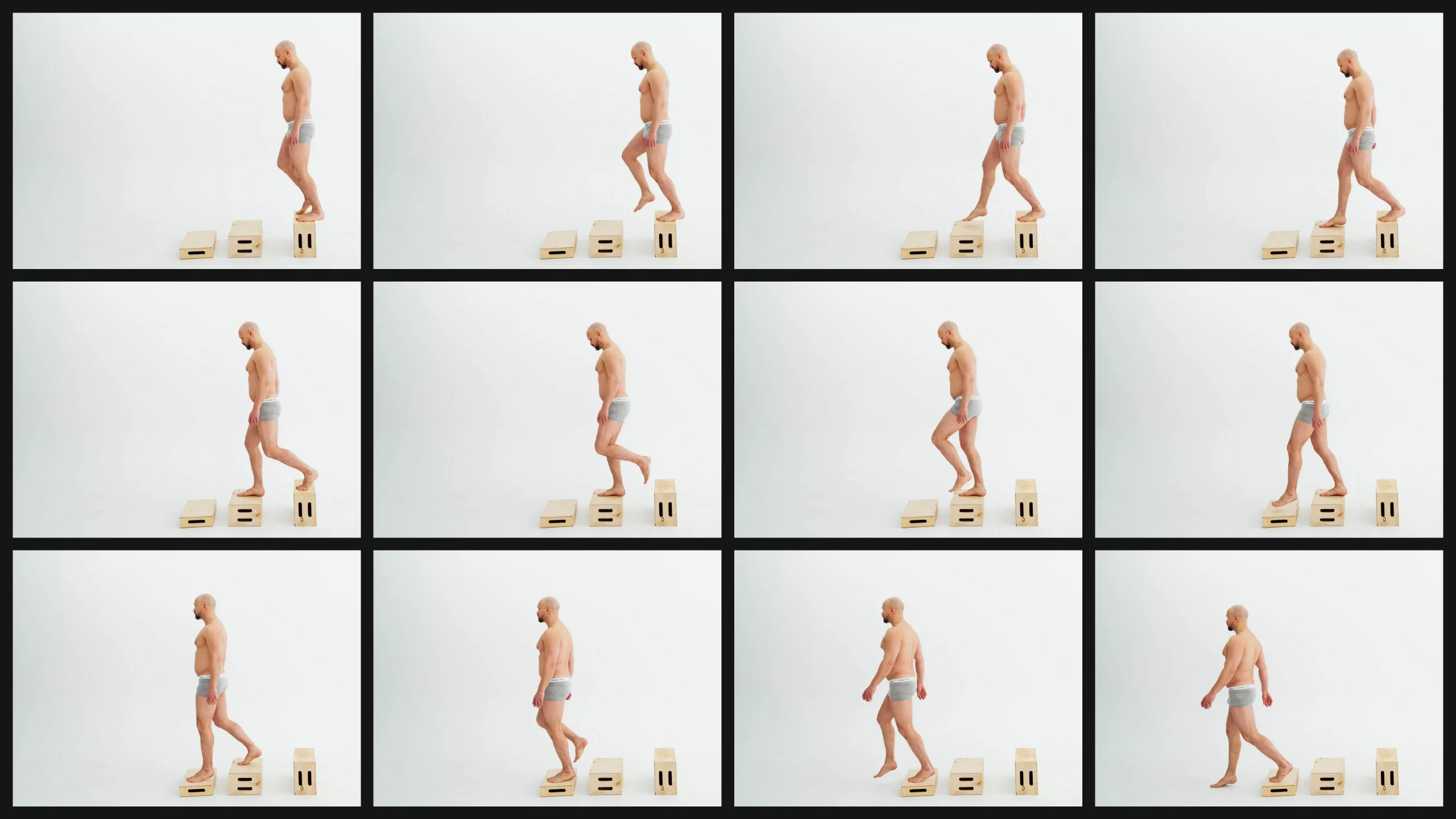 600+ Male Body in Motion - Reference Photos (Sequential Movement)