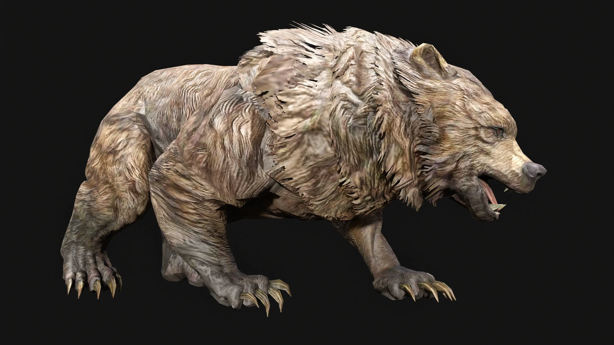 Low Poly Bear 3D Animal - Ready for Games (30 Animations)