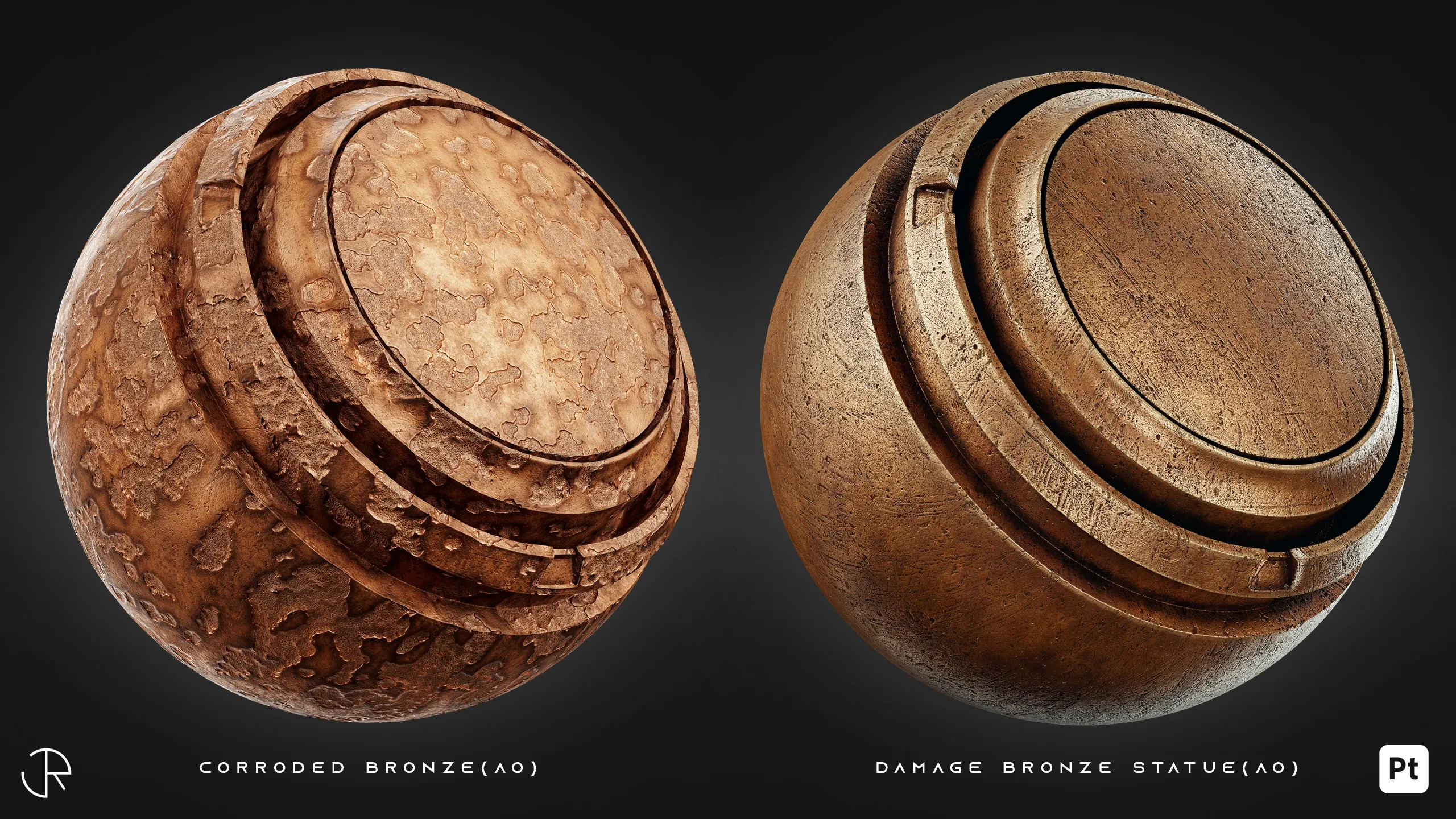 Metal Damaged Smart Materials Vol 02 | Substance 3d Painter