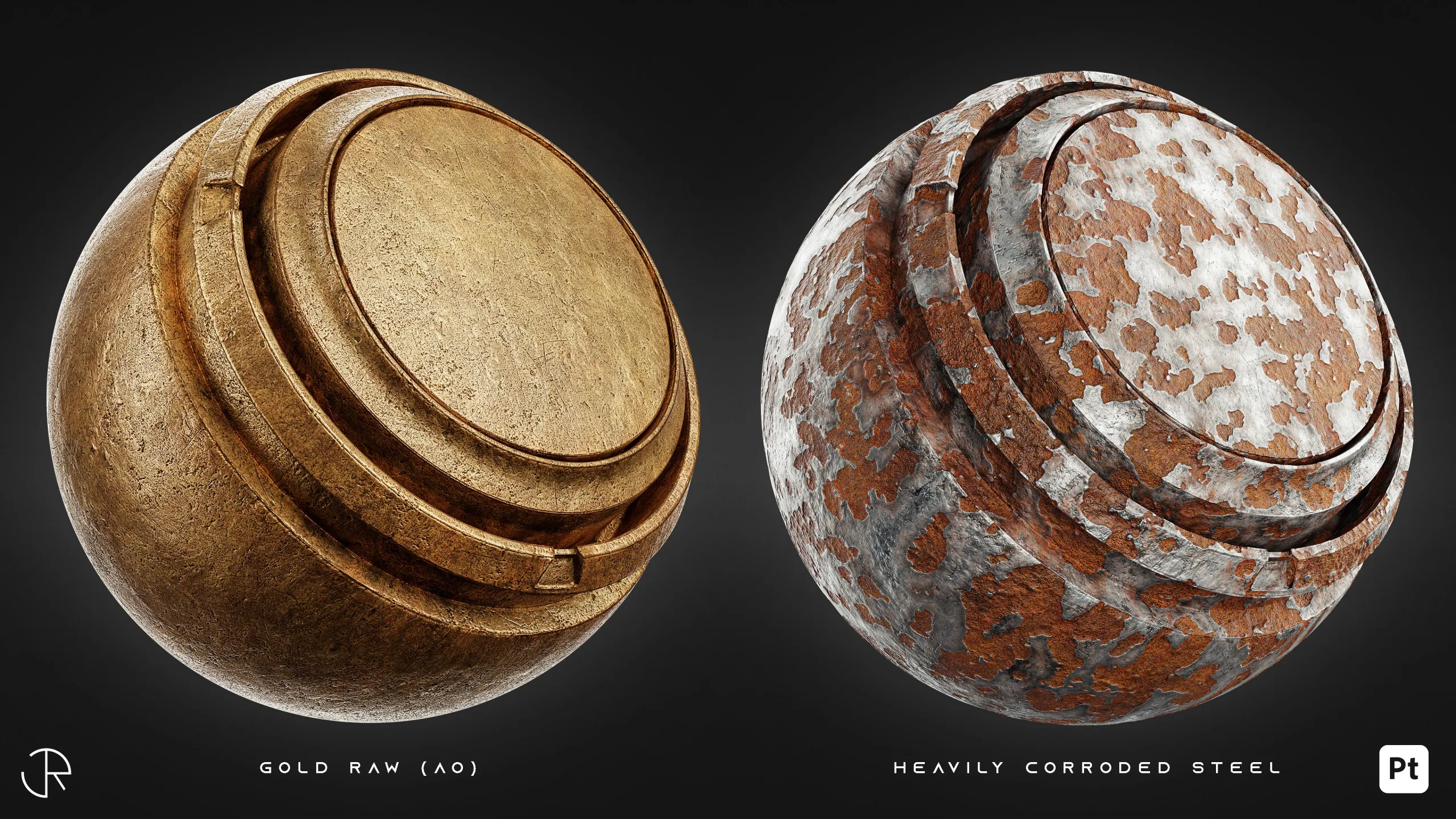 Metal Damaged Smart Materials Vol 02 | Substance 3d Painter