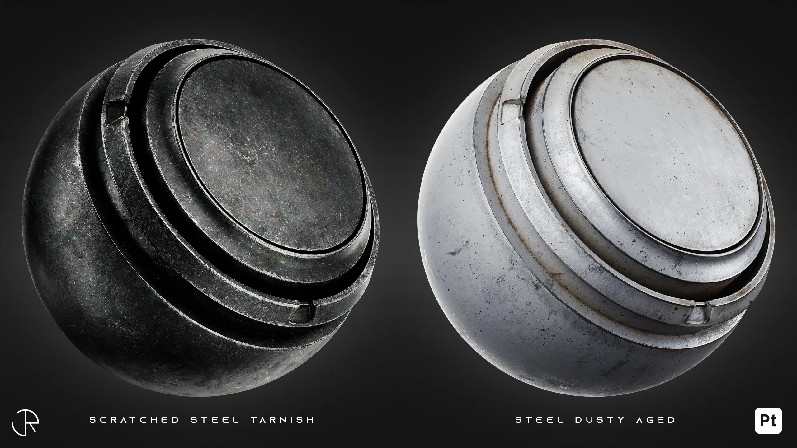 Metal Damaged Smart Materials Vol 02 | Substance 3d Painter