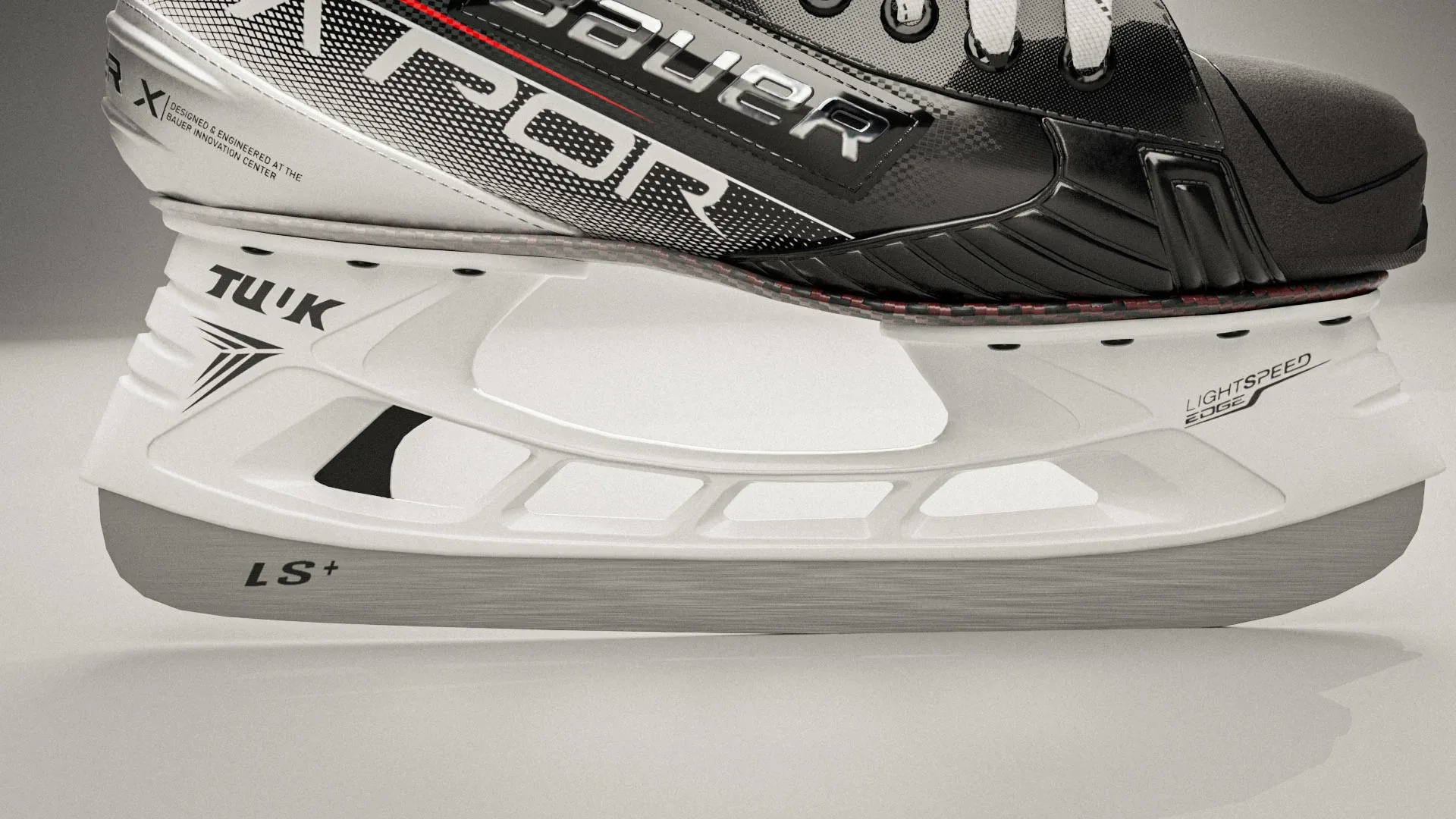 High quality 3d model of The Bauer Vapor 3X hockey skates