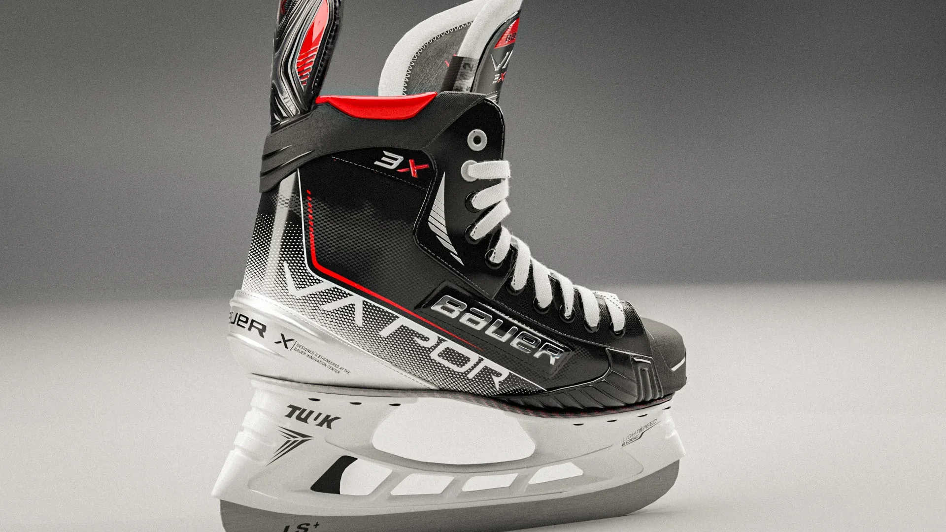 High quality 3d model of The Bauer Vapor 3X hockey skates