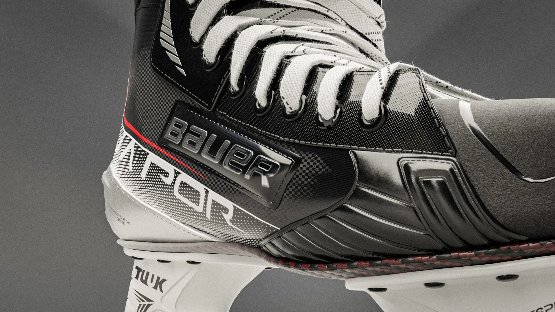 High quality 3d model of The Bauer Vapor 3X hockey skates