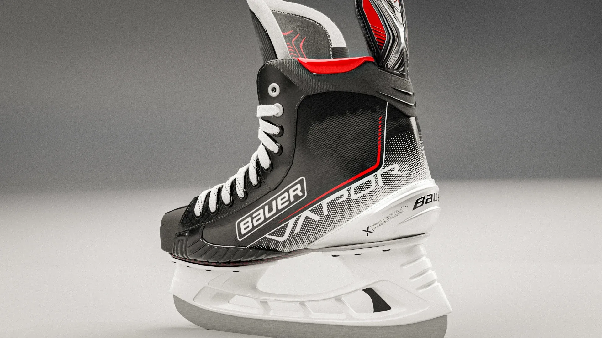 High quality 3d model of The Bauer Vapor 3X hockey skates