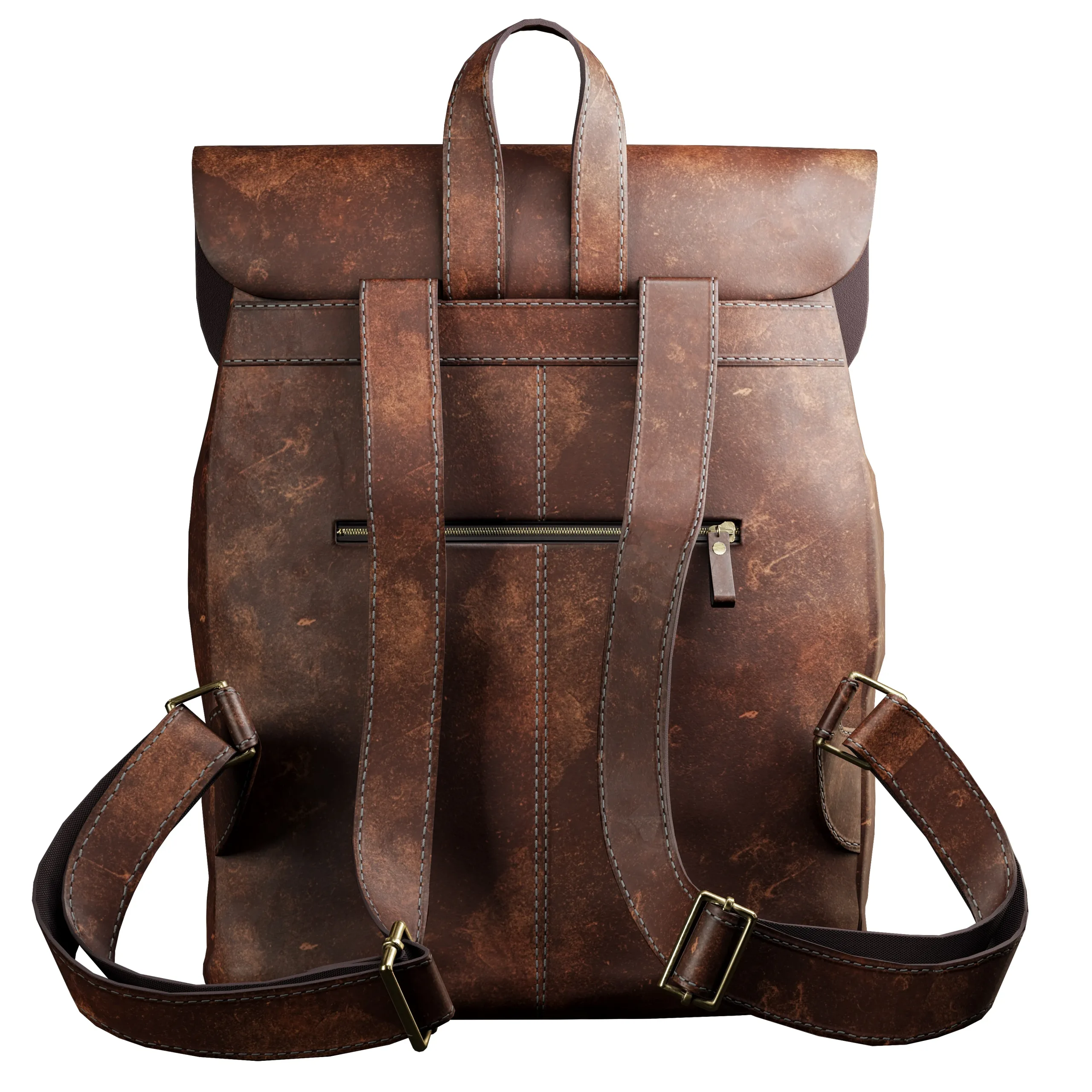 Brown Leather Bag + Smart Material