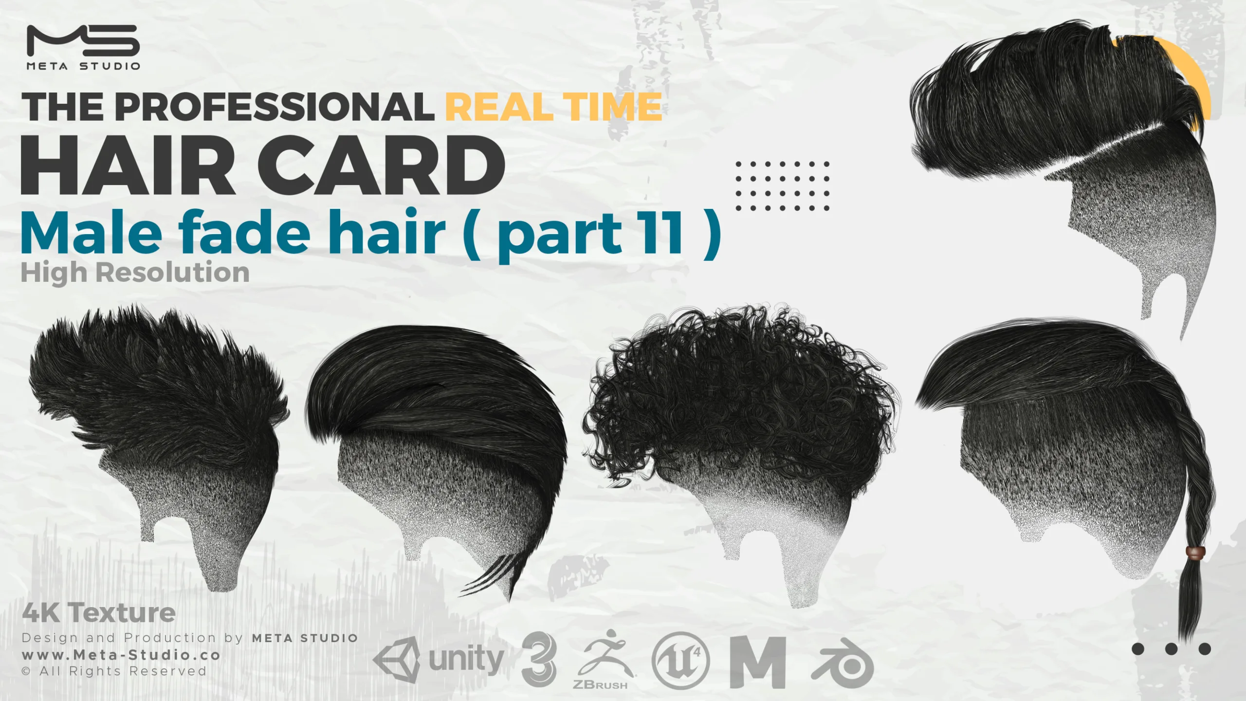 Men's Fade Haircuts ( Part 11 ) - Professional Realtime Male Hair cards