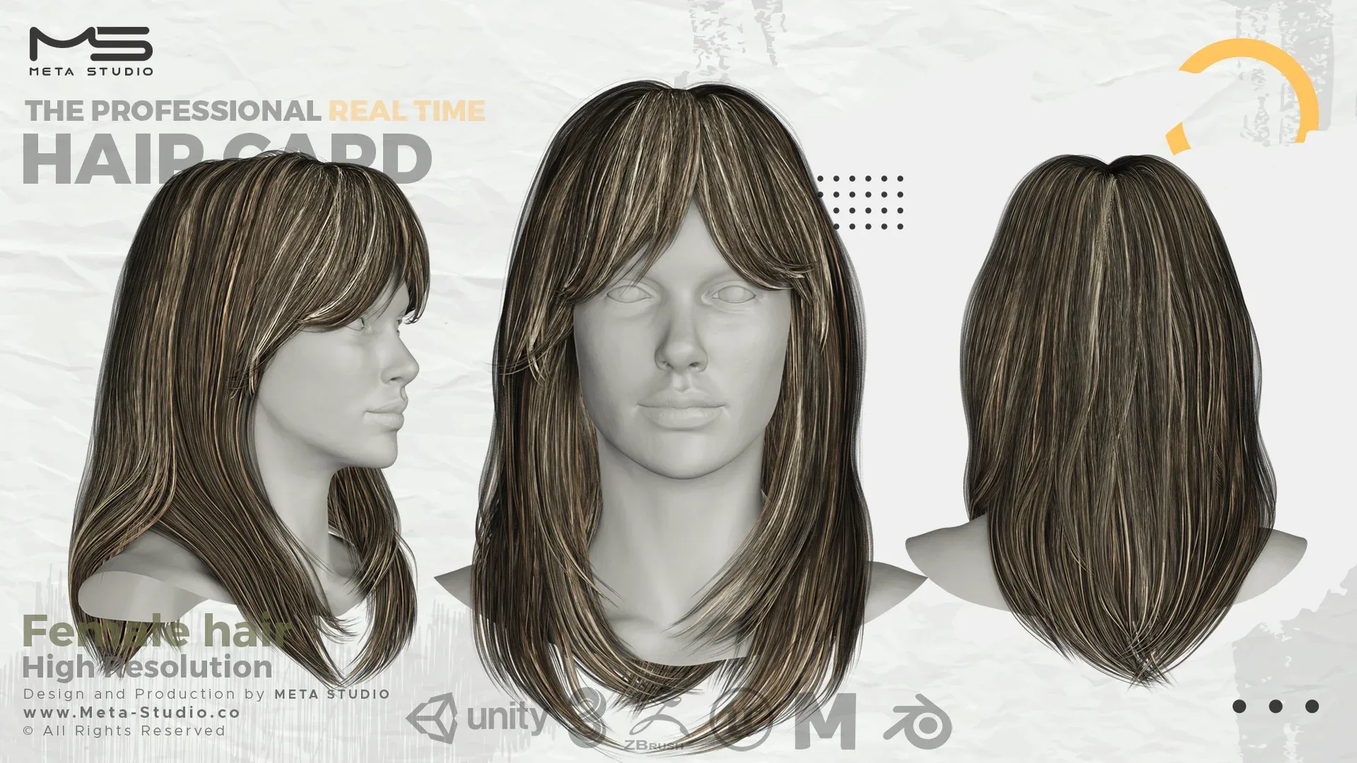 35 Female Hair (Bundle) Realtime Hair card - 50% OFF  for a limited time