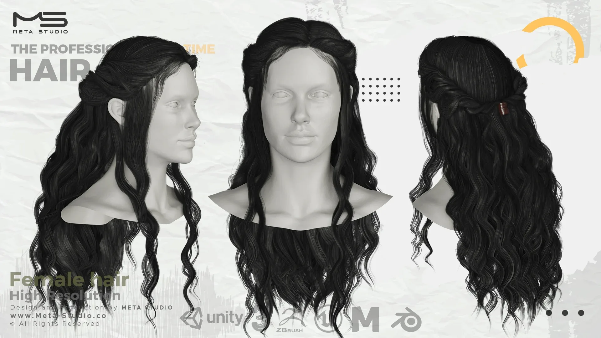 35 Female Hair (Bundle) Realtime Hair card - 50% OFF  for a limited time