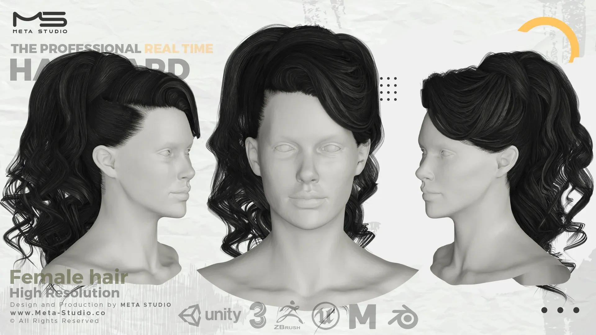 35 Female Hair (Bundle) Realtime Hair card - 50% OFF  for a limited time