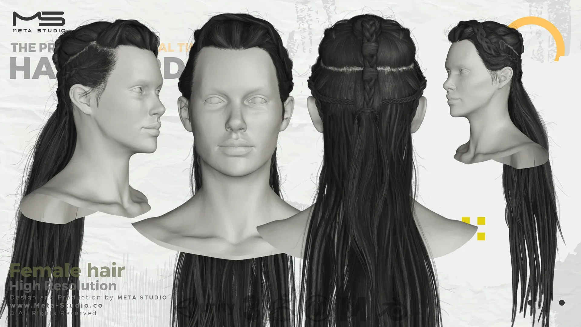 35 Female Hair (Bundle) Realtime Hair card - 50% OFF  for a limited time