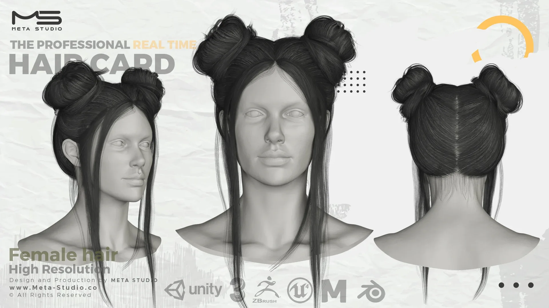 35 Female Hair (Bundle) Realtime Hair card - 50% OFF  for a limited time